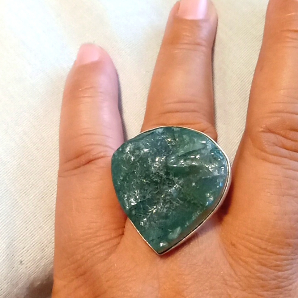 Gorgeous green  stone Ring